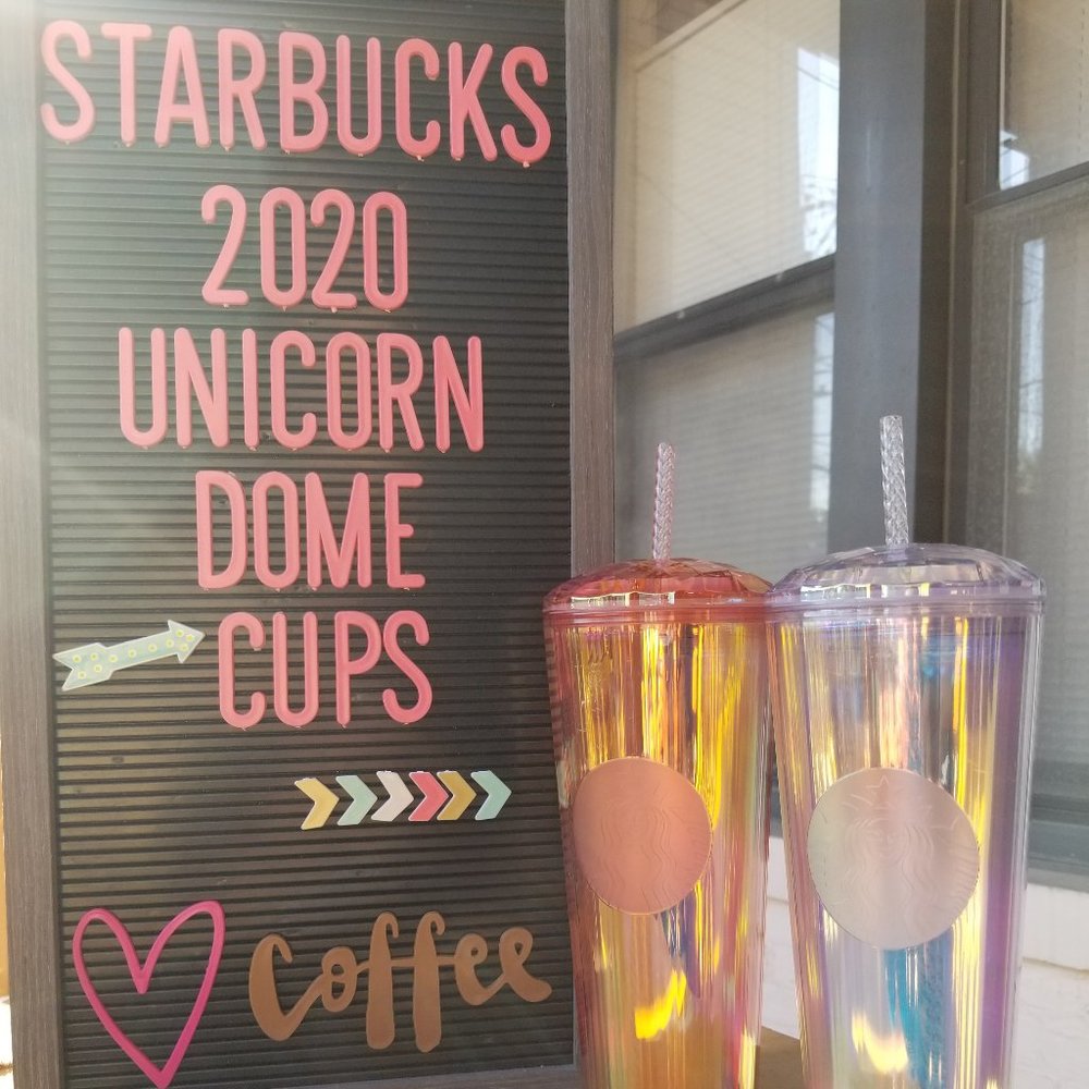 Starbucks Unicorn Dome Cold Cups